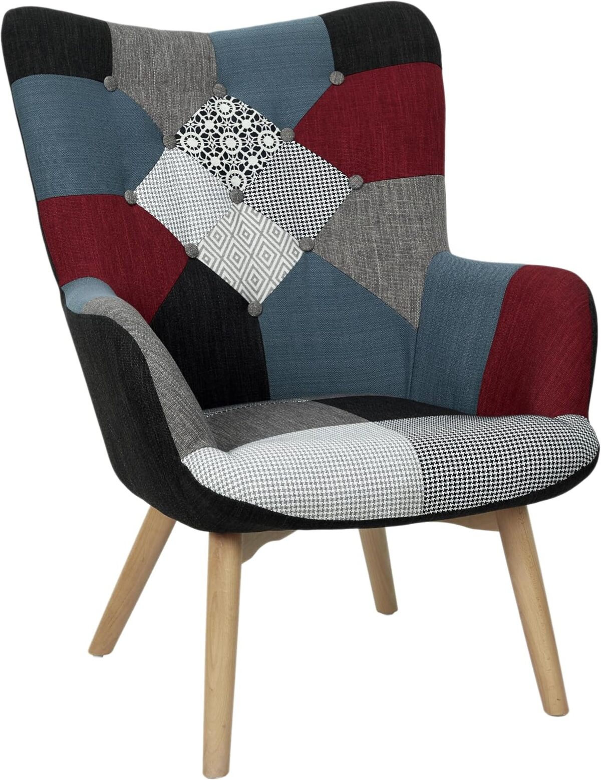 Avis sur le fauteuil style scandinave Home Deco Factory capitonné 72x80x99 cm