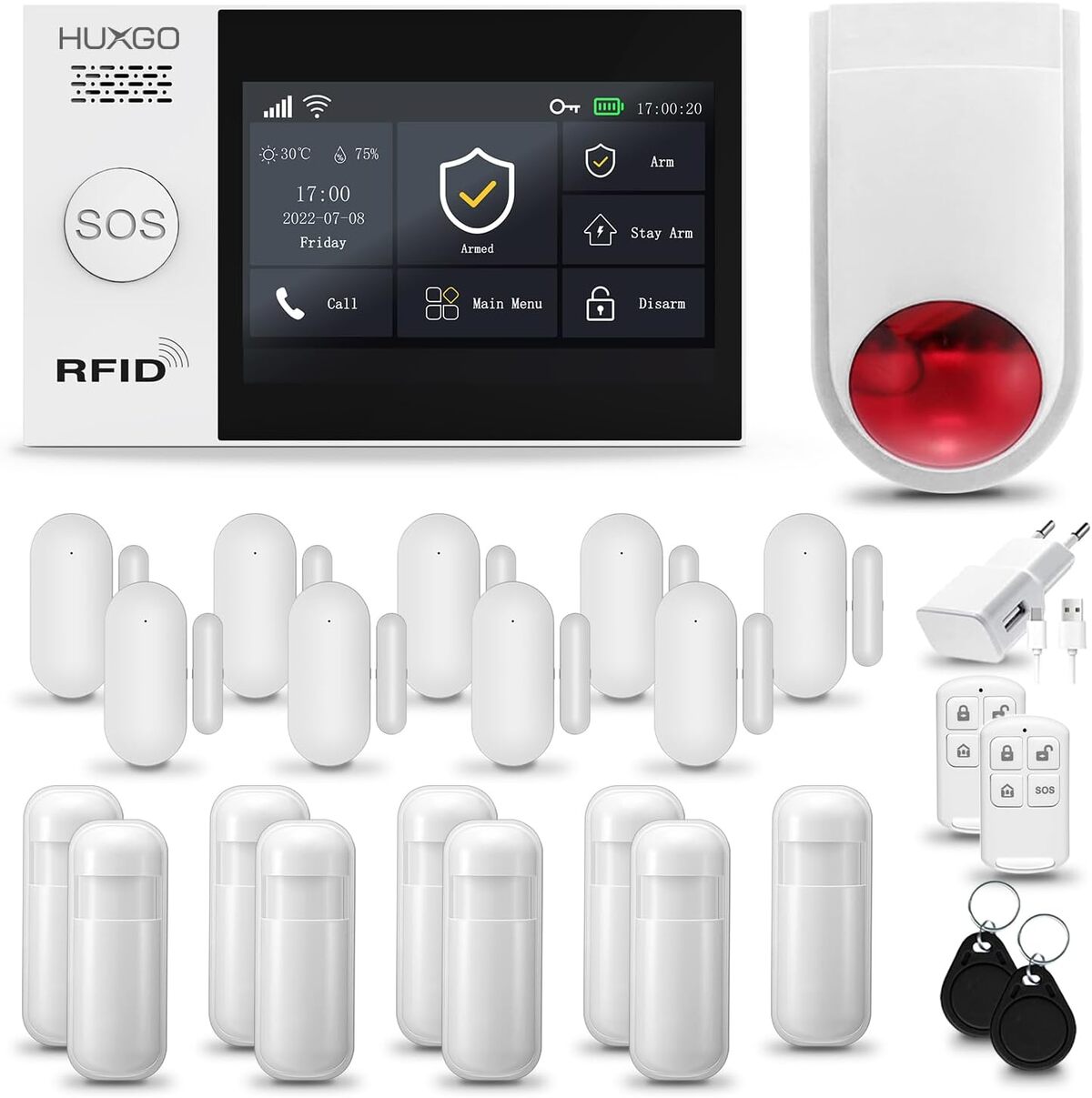 Test de l'alarme maison Huxgo HXA007 : sécurité sans fil au top