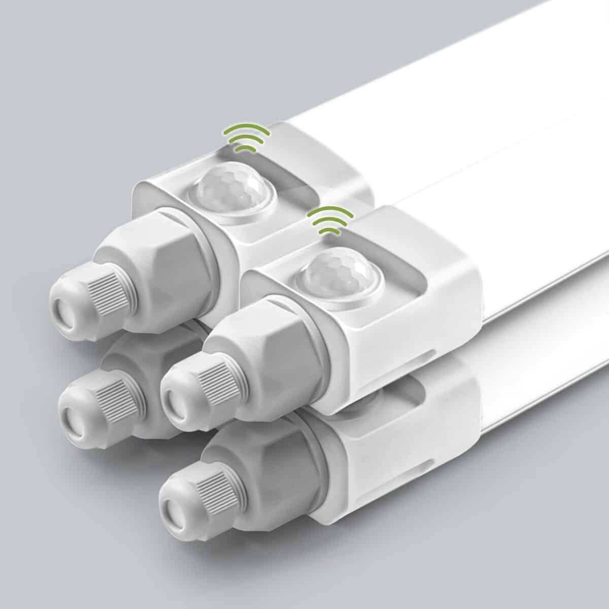 Test : réglette néon LED 150 cm avec capteur de mouvement