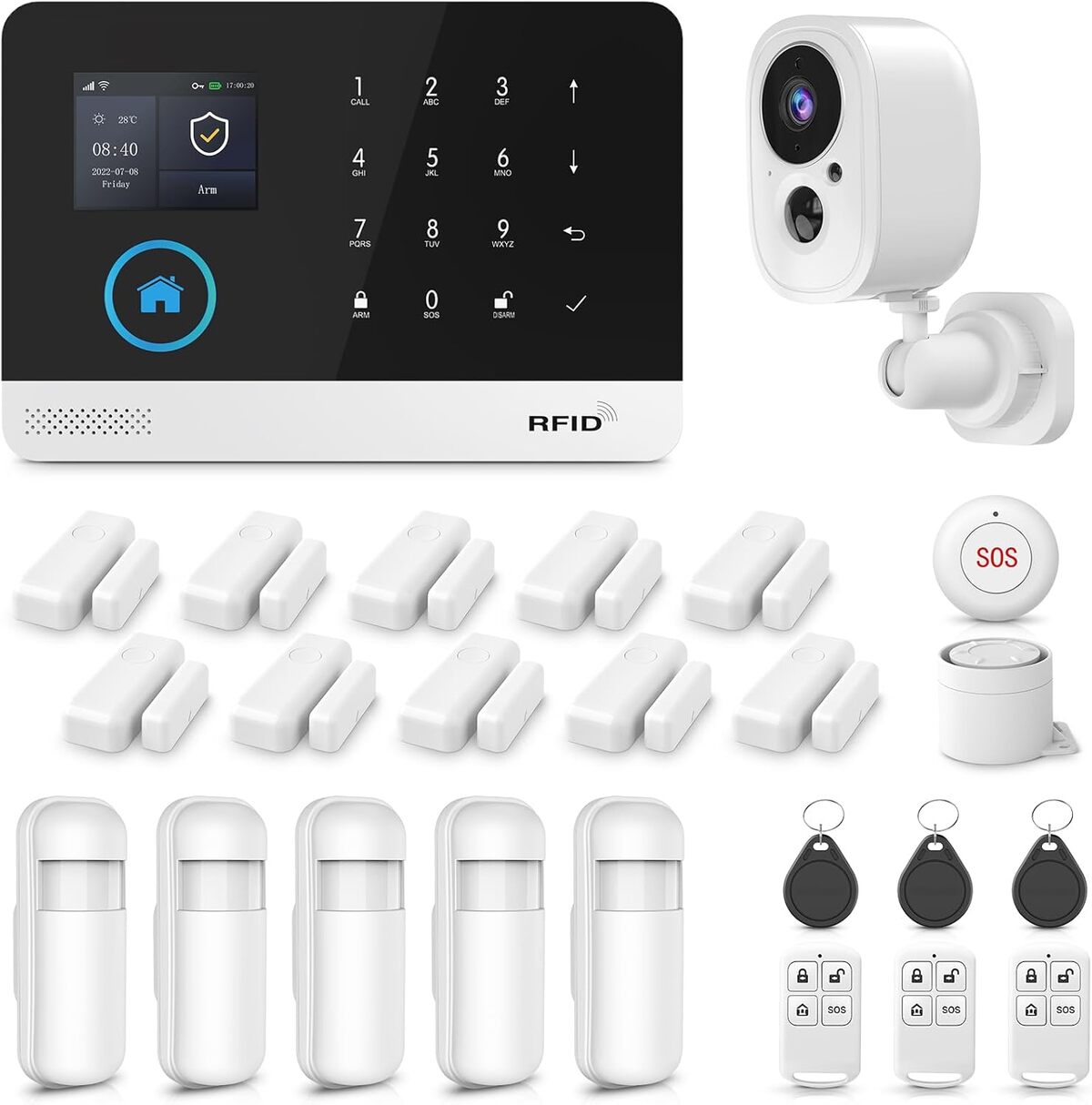 Test système d'alarme Domestique 4G+WiFi avec caméra