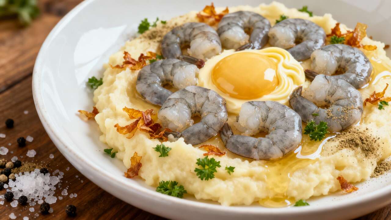 Écrasé de pommes de terre aux crevettes grises : recette simple et délicieuse