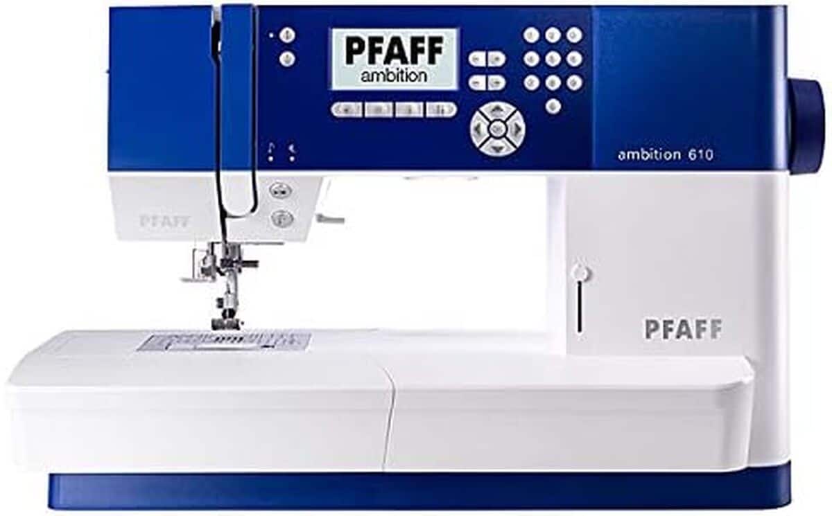 Test de la Pfaff 610 : machine à coudre avec système IDT et accessoires inclus