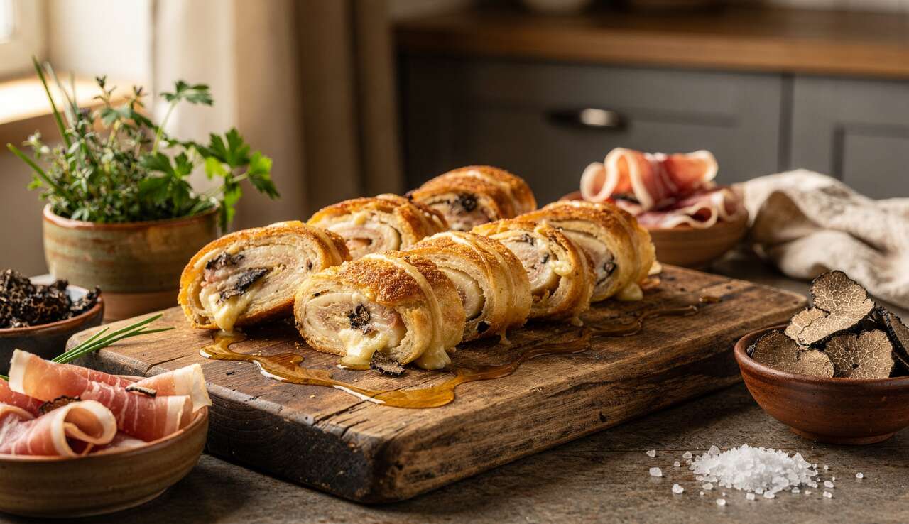 Croques Roulés Raclette et Truffe : recette Simple et Gourmande