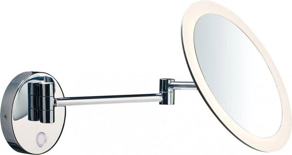 SLV Applique murale MAGANDA WL - Éclairage mural intérieur - Spot LED - Lampe de salon - Interrupteur CCT 2700/3000/4000 K - IP44-4,8 W - 51 lm - Chromé [Classe énergétique A++]