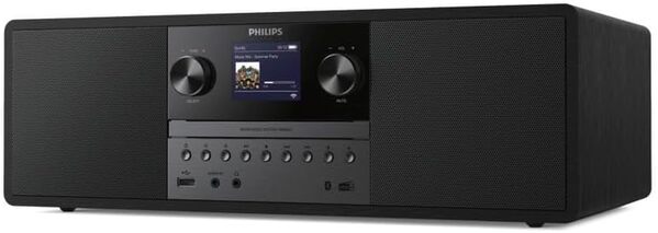 Philips Micro Système Musical TAM6805, 50W Tout-en-Un avec Radio Internet, Bluetooth, Spotify Connect, USB, Lecteur CD, Dab+, FM, Haut-parleurs Bass Reflex – Système Audio Compact pour Maison et Bure