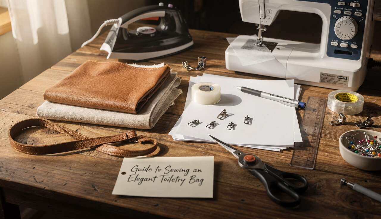 Guide pratique pour coudre une pochette de toilette élégante