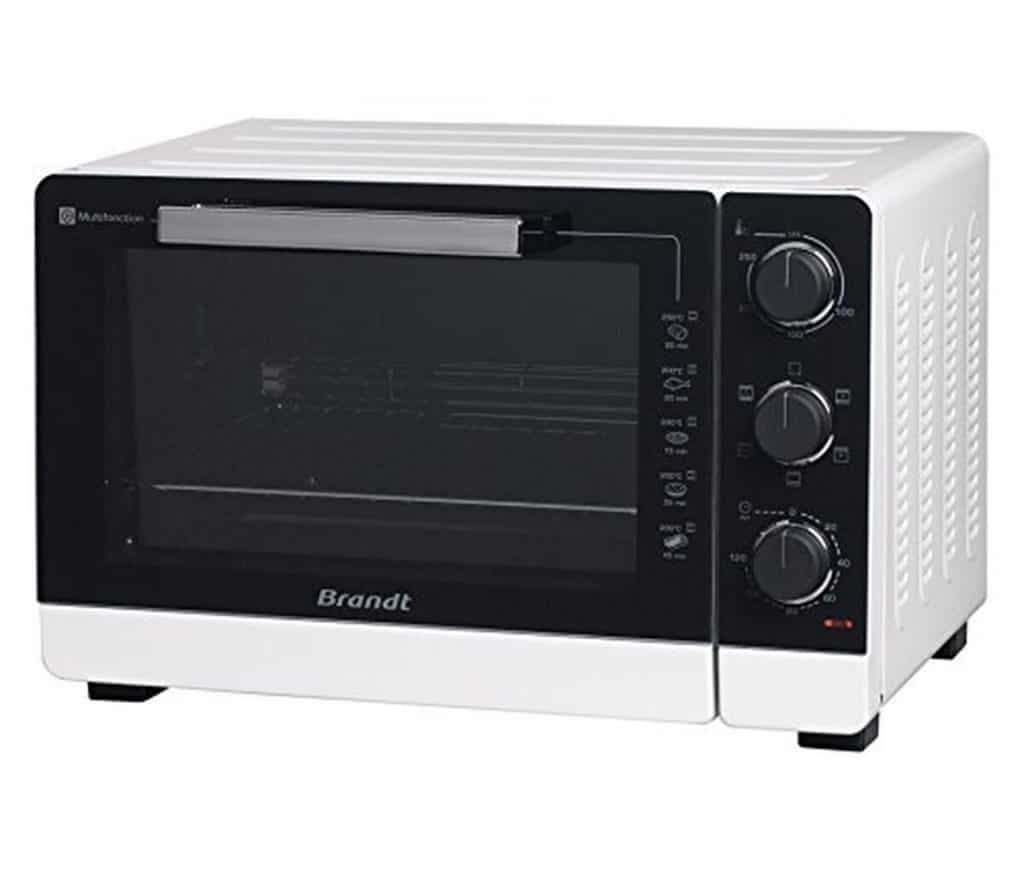 Test du mini four Brandt FC405MW : puissance 2100 W et 5 modes de cuisson