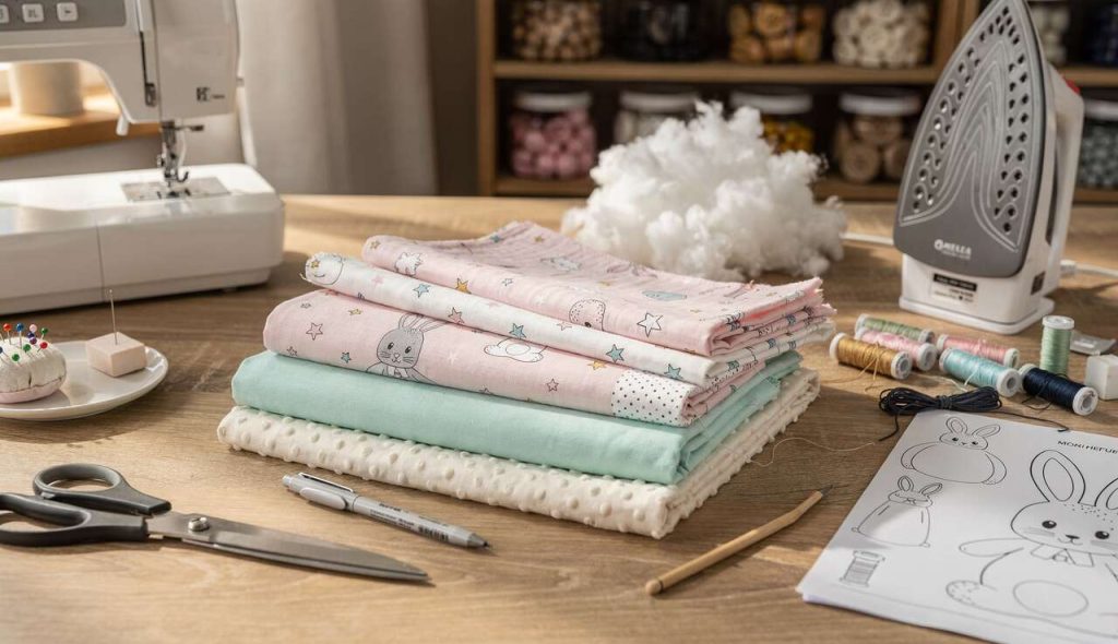 Créer un doudou lapin pour bébé : guide couture facile