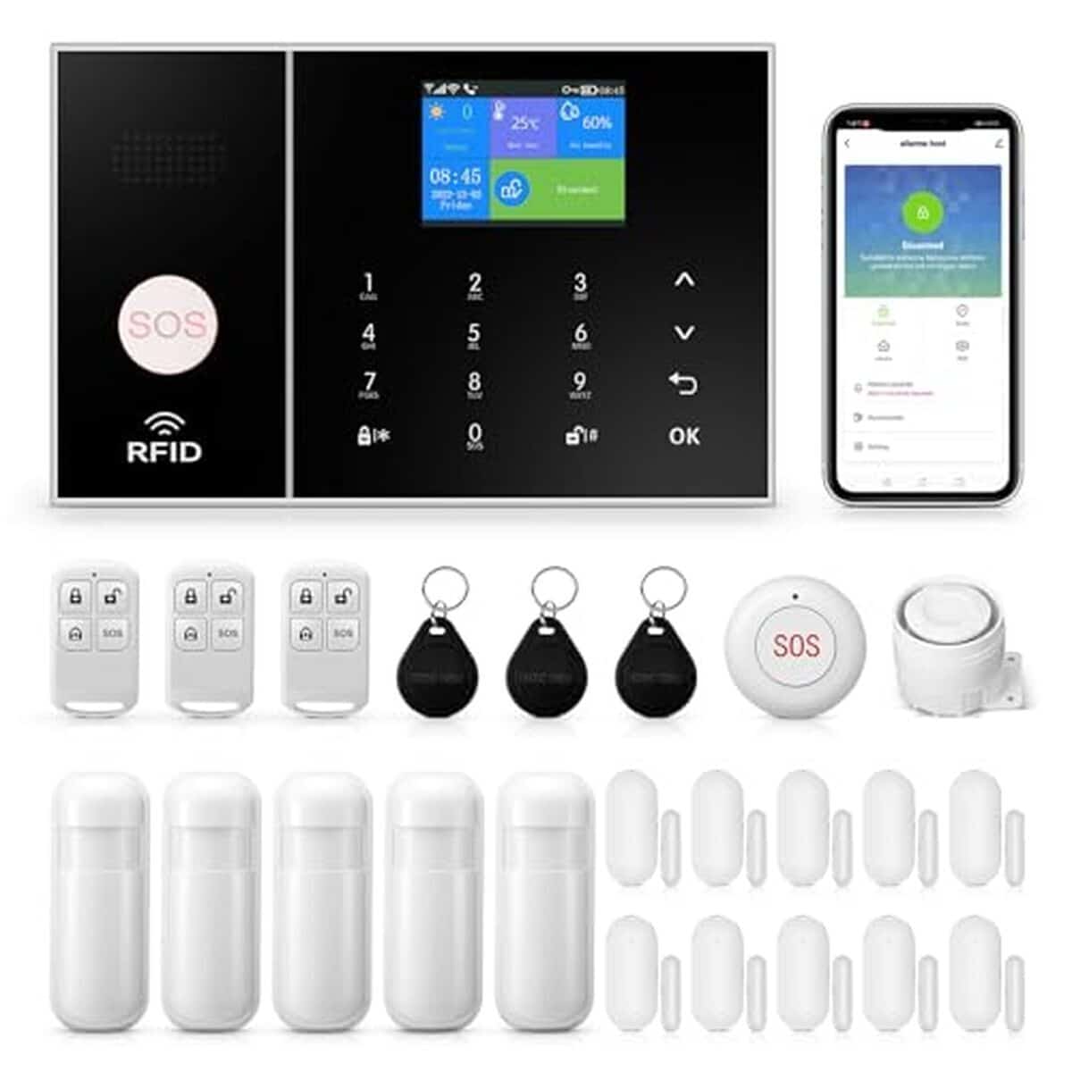 Test : kit d'alarme de sécurité WiFi intelligent 24 pièces