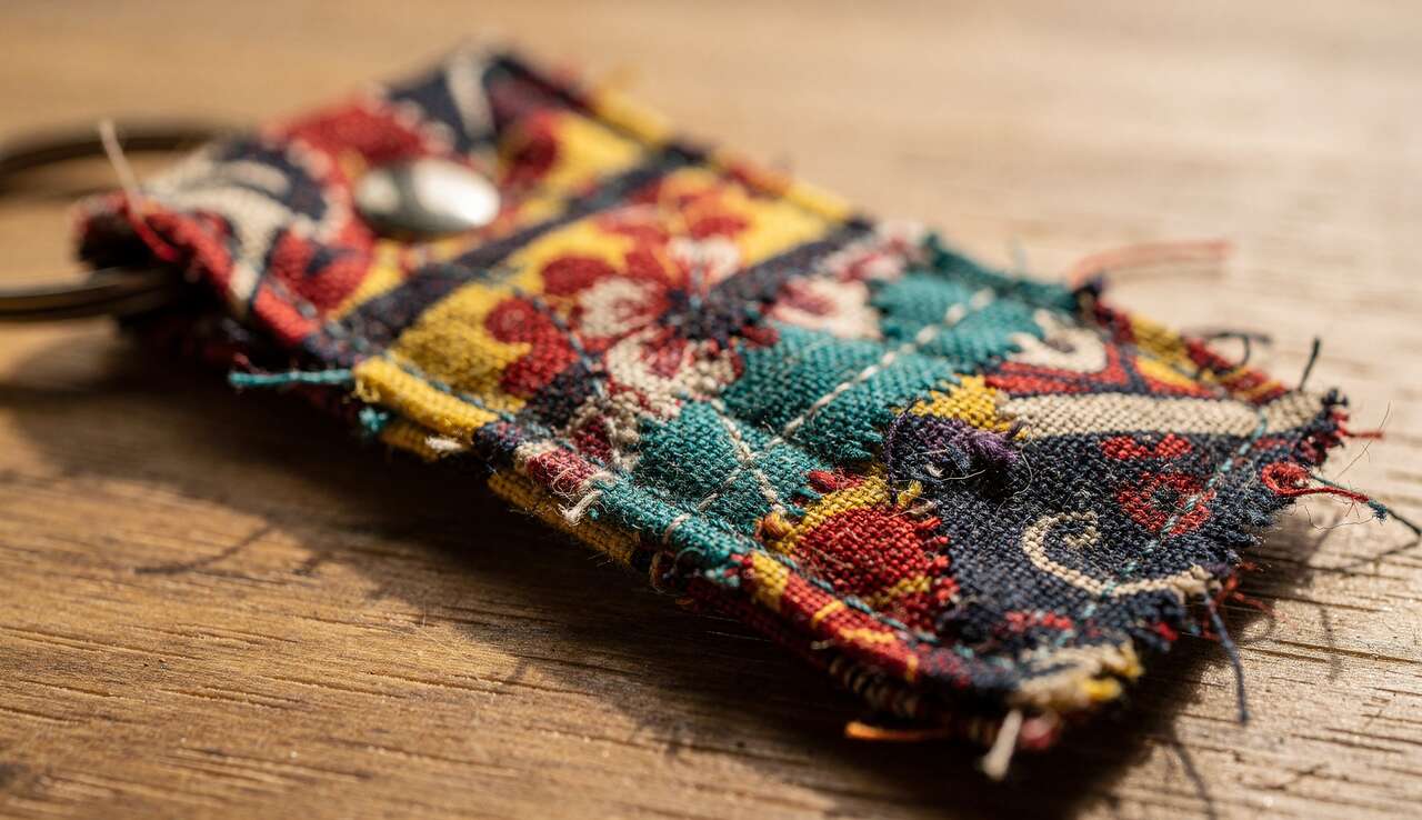 Cr&eacute;ation de porte-cl&eacute;s personnalis&eacute;s avec un seul tissu