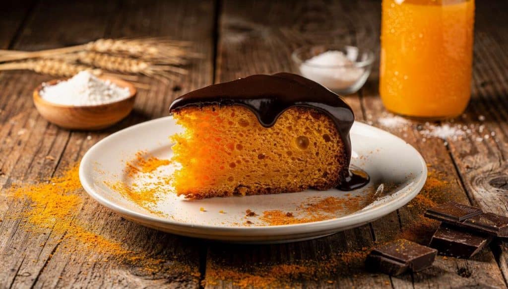 Cake à l'orange et glaçage chocolat noir : recette facile