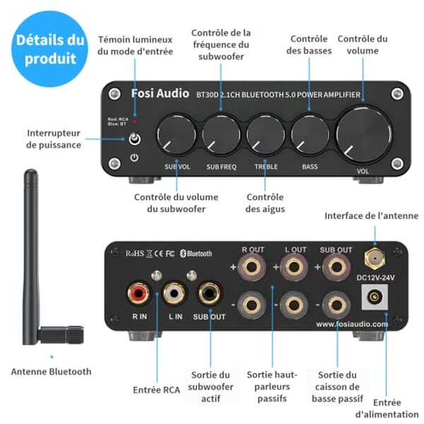 Découvrez notre évaluation détaillée du Fosi Audio BT30D : un amplificateur stéréo bluetooth 5.0 idéal pour vos haut-parleurs, alliant puissance et qualité sonore exceptionnelle.