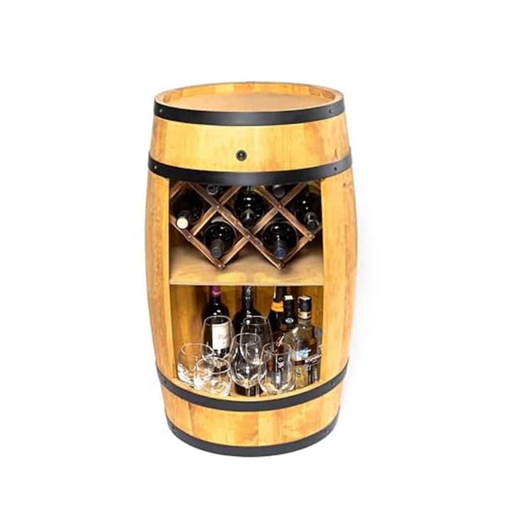 Avis sur le casier à vin LED Creative Cooper : décoration rustique en tonneau