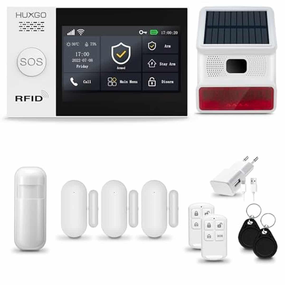 Test : alarme sans fil HUXGO HXA007 avec sirène extérieure