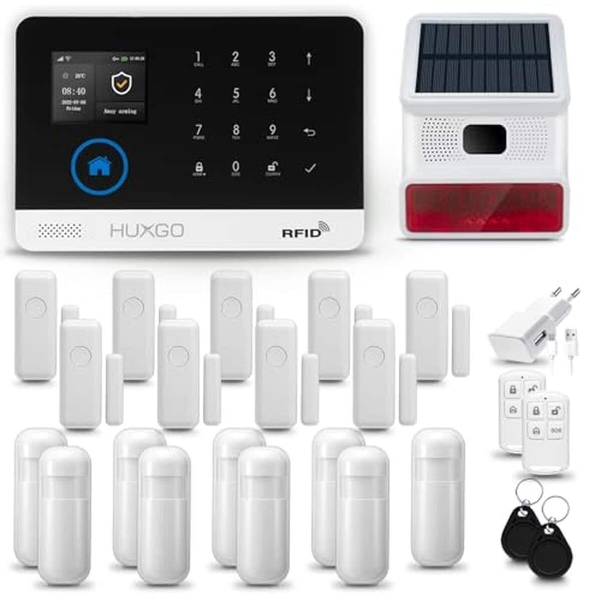 Test de l'alarme HUXGO HXA003 : sécurité solaire connectée