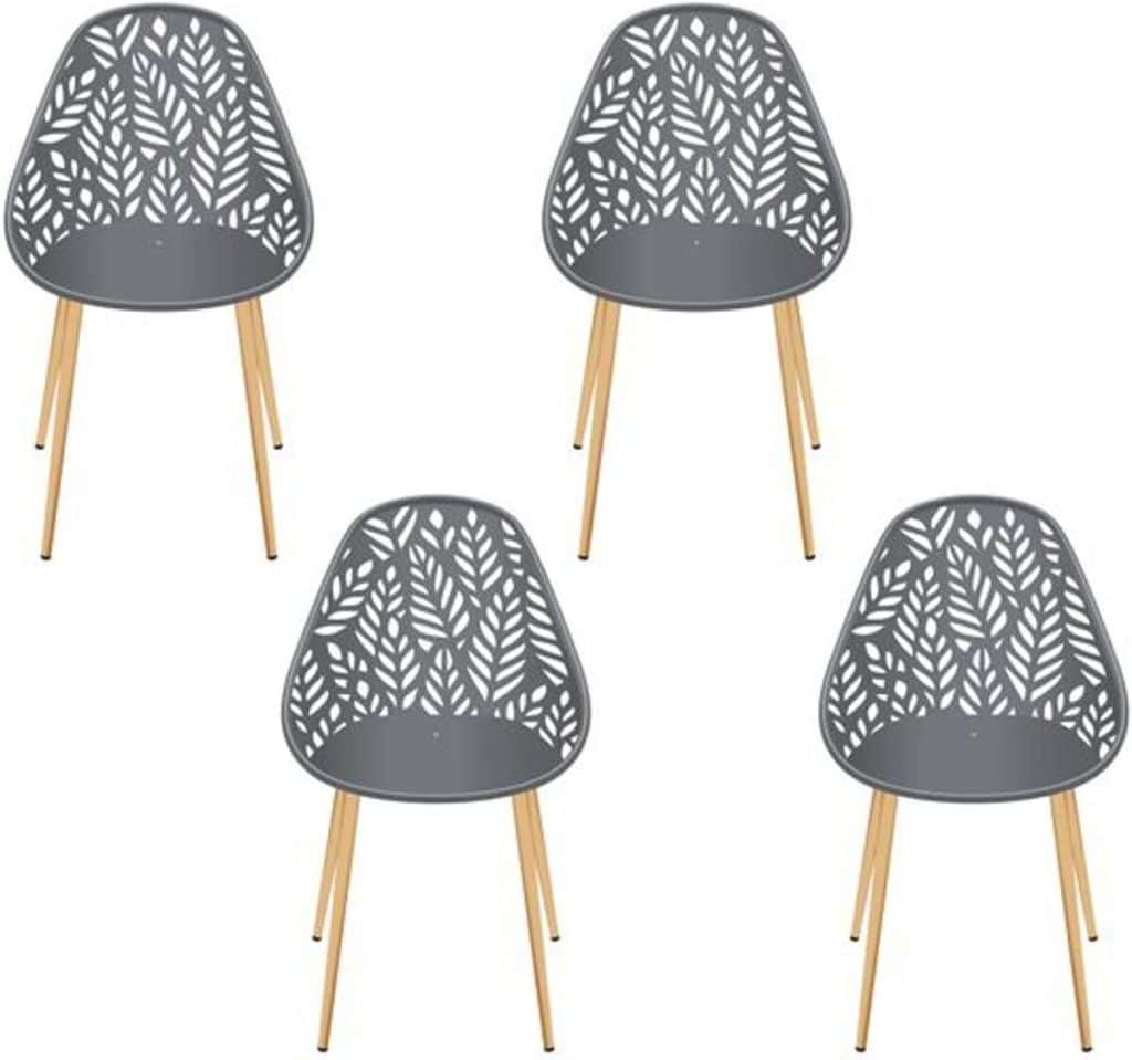 Test des chaises Lucena gris HOME DECO FACTORY : confort et style pour l'extérieur