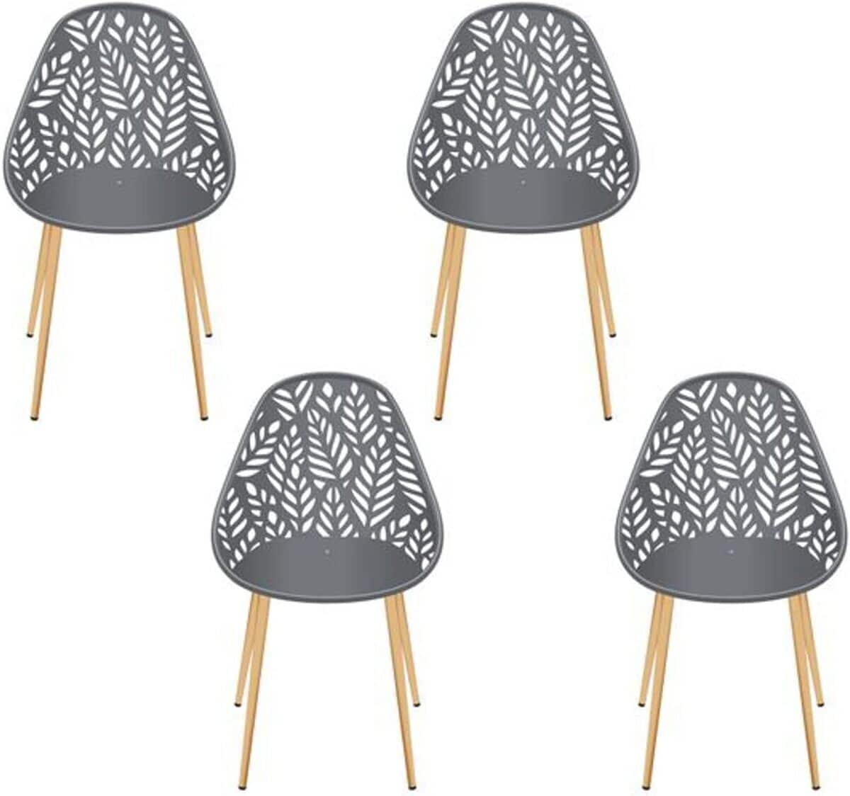Test des chaises Lucena gris HOME DECO FACTORY : confort et style pour l'extérieur