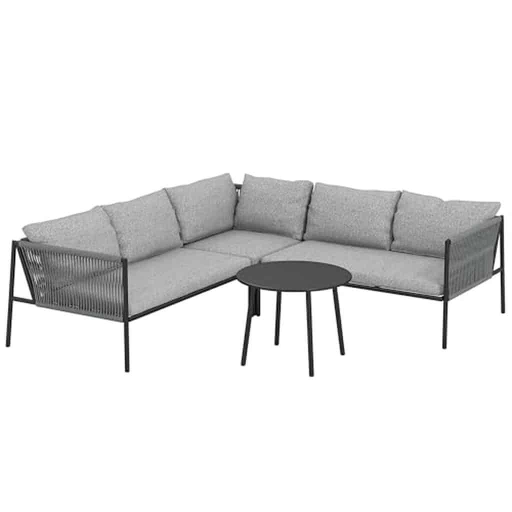 Test : salon de jardin Outsunny 5 places en résine tressée