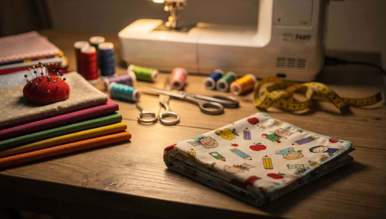 Réaliser une serviette de table enfant