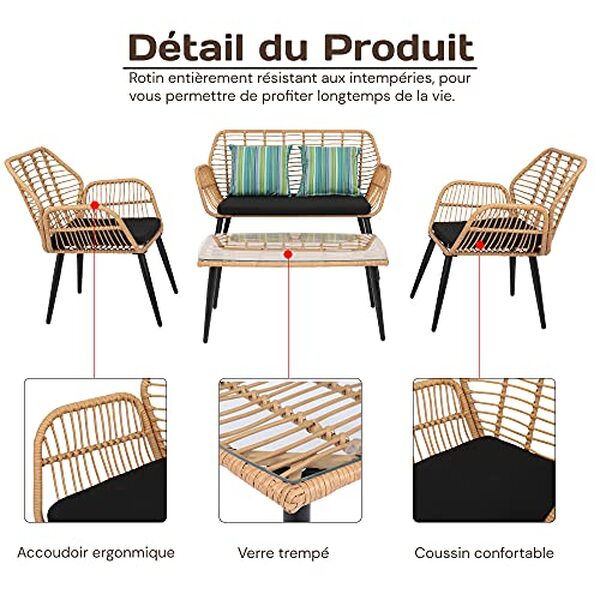 Découvrez notre test complet du salon de jardin Alightup en résine tressée : design élégant, confort optimal et durabilité pour vos moments de détente en extérieur