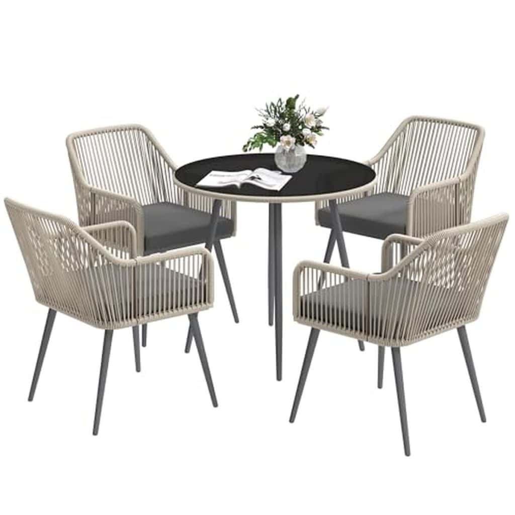 Test du salon de jardin Outsunny : résine tressée 4 places