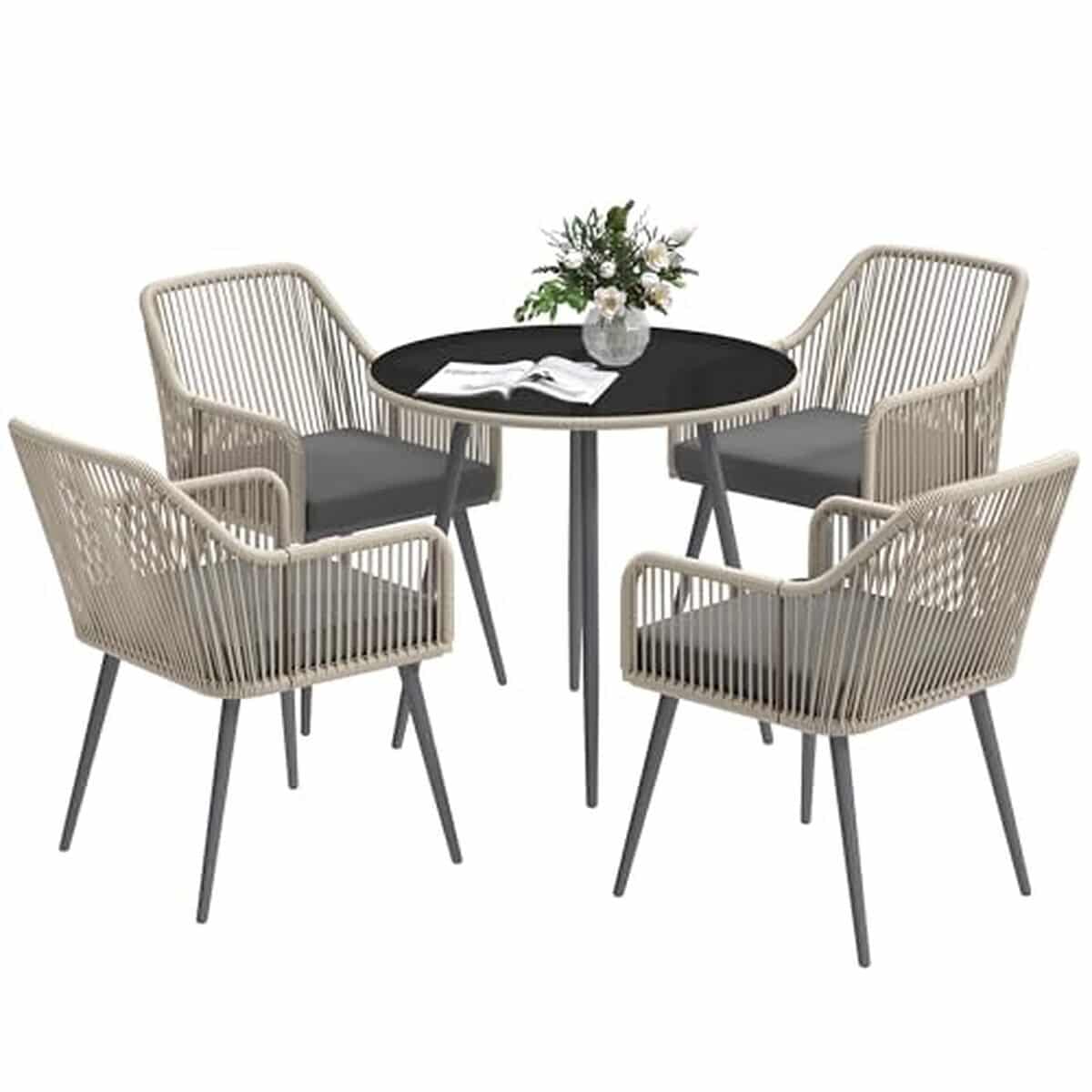 Test du salon de jardin Outsunny : résine tressée 4 places