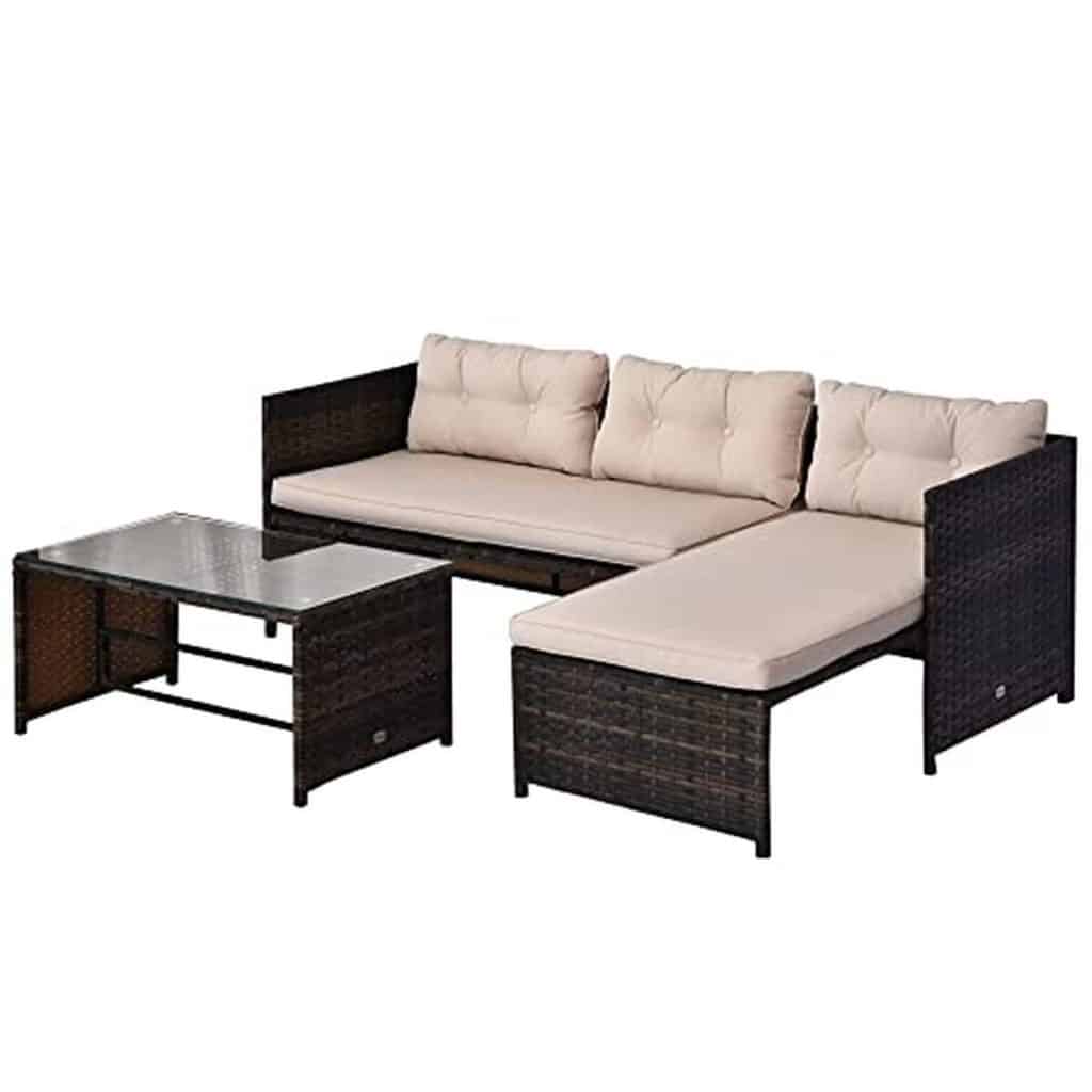 Test : ensemble salon de jardin Outsunny 2 pièces